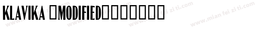Klavika (Modified)字体转换